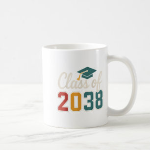 Cl Of 2038 Grow With Me Funny Kindergarten To Grad Coffee Mug