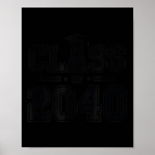 Cl Of 2040 Grow With Me First Day Of School Gradua Poster