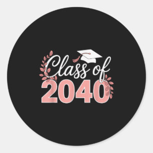 Cl Of 2040 Grow With Me Kindergarten Nk Coquette B Classic Round Sticker