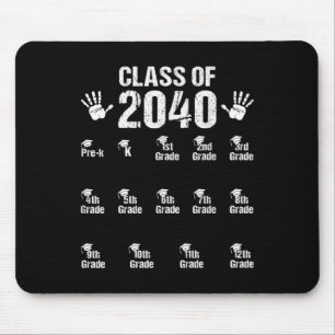 Cl Of 2040 Grow With Me Pre-k First Day Of School  Mouse Mat