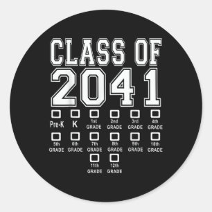 Cl Of 2041 Grow With Me Shirt  Classic Round Sticker