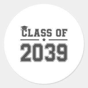 Cl Of 20&#  Pre K Grow With Me Graduation Boys Gi Classic Round Sticker