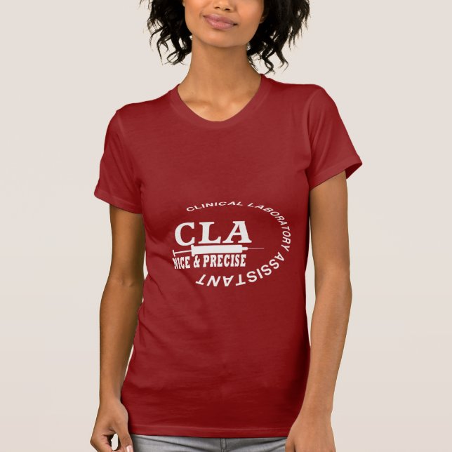 CLA SLOGAN - NICE AND PRECISE! LABORATORY T-Shirt (Front)