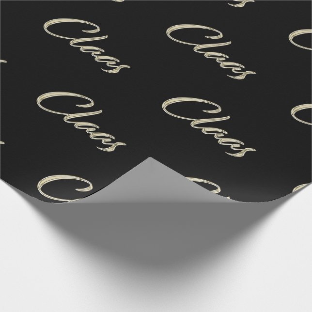 Claas First Name Name edles Gift Paper (Corner)