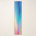 “Clachanray” Wide Pink and Blue Landscape Seascape Scarf<br><div class="desc">“Clachanray”  Wide Pink and Blue Landscape Seascape. A golden sandy beach surrounded by mists of pink and blue in a surreal wide landscape seascape where sea,  sky,  and land merge effortlessly into one.</div>