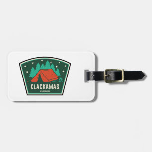 Clackamas Wilderness Oregon Camping Luggage Tag