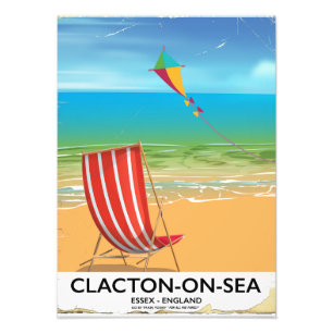 Clacton-on-sea, Essex Vintage travel poster