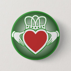 Claddagh 6 Cm Round Badge