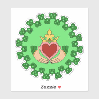 Claddagh and Green Knotwork
