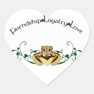 Claddagh / Claddaugh Heart Sticker