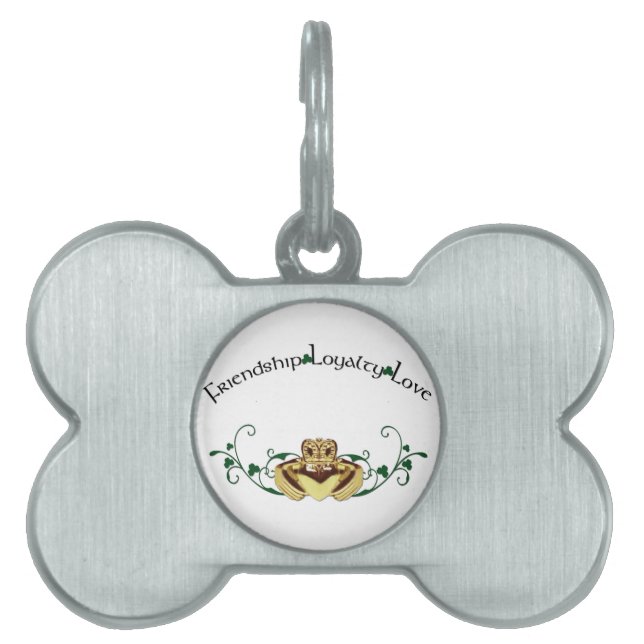 Claddagh / Claddaugh Pet ID Tag (Front)