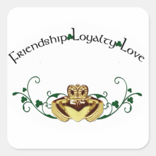 Claddagh / Claddaugh Square Sticker
