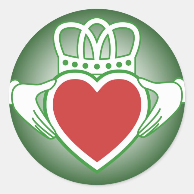 Claddagh Classic Round Sticker (Front)