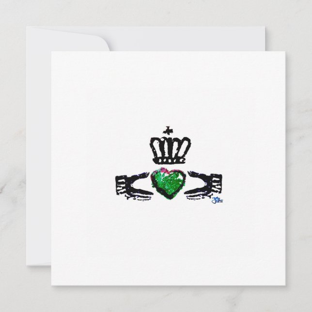 "Claddagh - Green" 2022 Thank You Card (Front)