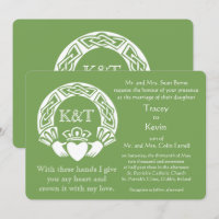 Claddagh Initials - Customise Background colour