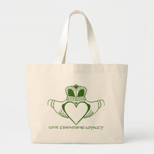 Claddagh Irish St. Patrick's day Tote bag