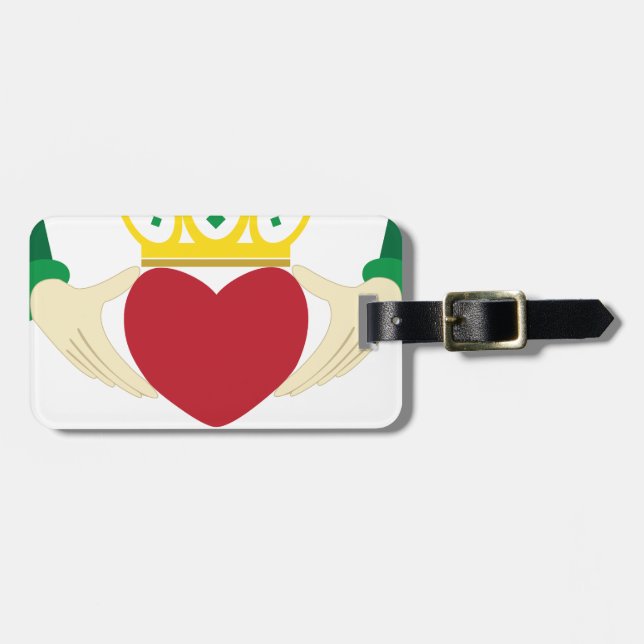 Claddagh Luggage Tag (Front Horizontal)