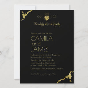 Claddagh Monogram Invitations