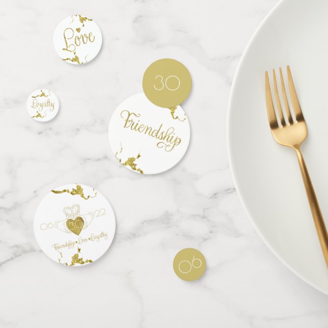 Claddagh Monogram Table Confetti (Group)