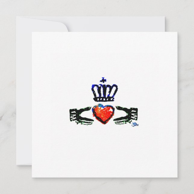 "Claddagh-  Red" 2022 Thank You Card (Front)