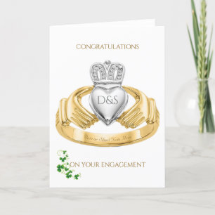 Claddagh Ring Congratulations on Your Engagement Card