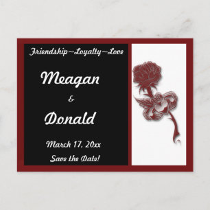 Claddagh Save the Date Announcement Postcard