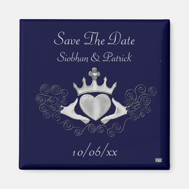 Claddagh (Silver) (Save the Date) Magnet (Front)
