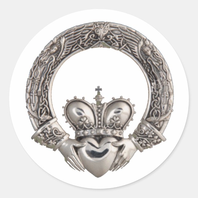 Claddagh Wedding Invitations Envelope Seals (Front)