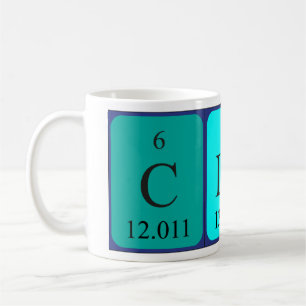 Claes periodic table name mug