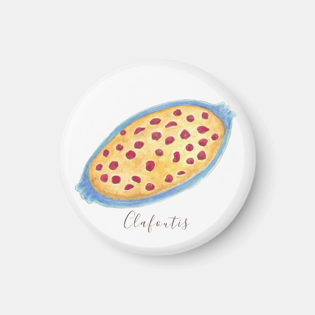 Clafoutis watercolor magnet (Front)