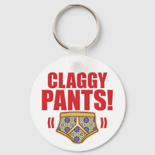 Claggy Pants Flowery Key Ring