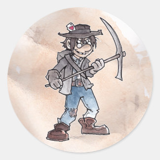 Claim Jumper Classic Round Sticker