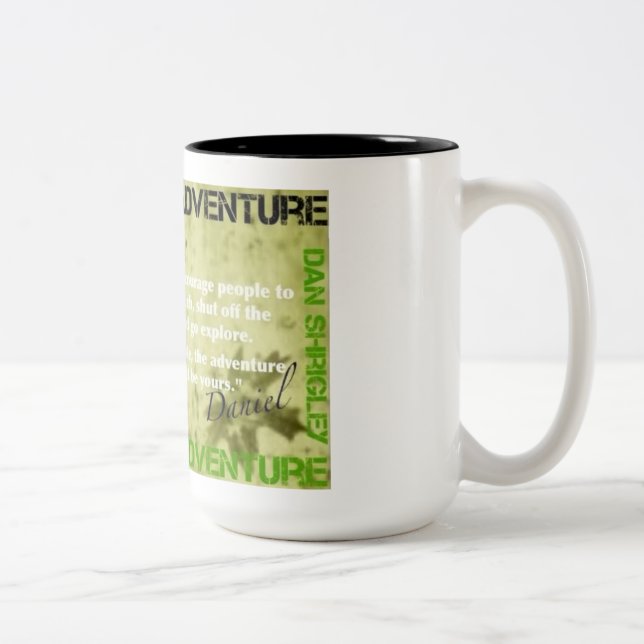 CLAIM YOU ADVENTURE Two-Tone COFFEE MUG (Right)