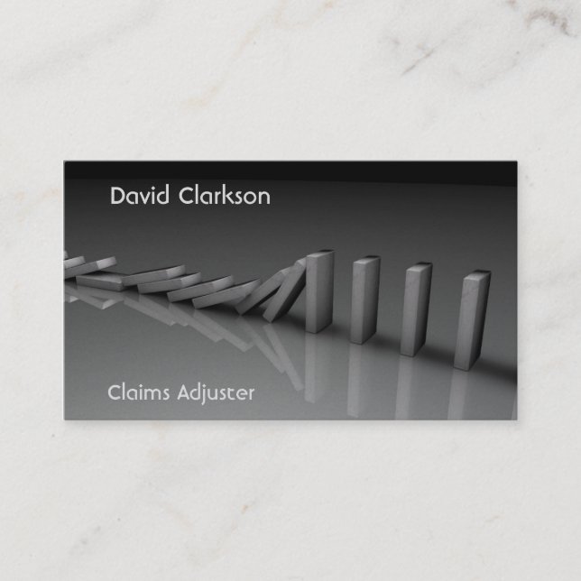 Claims adjuster insurance sales business cards (Front)