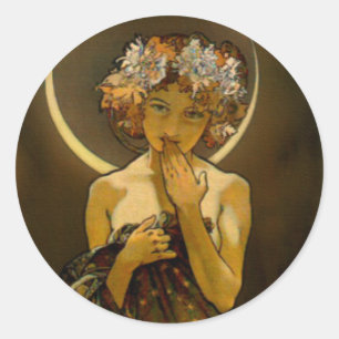 Clair de Lune Classic Round Sticker