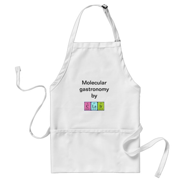 Clair periodic table name apron (Front)