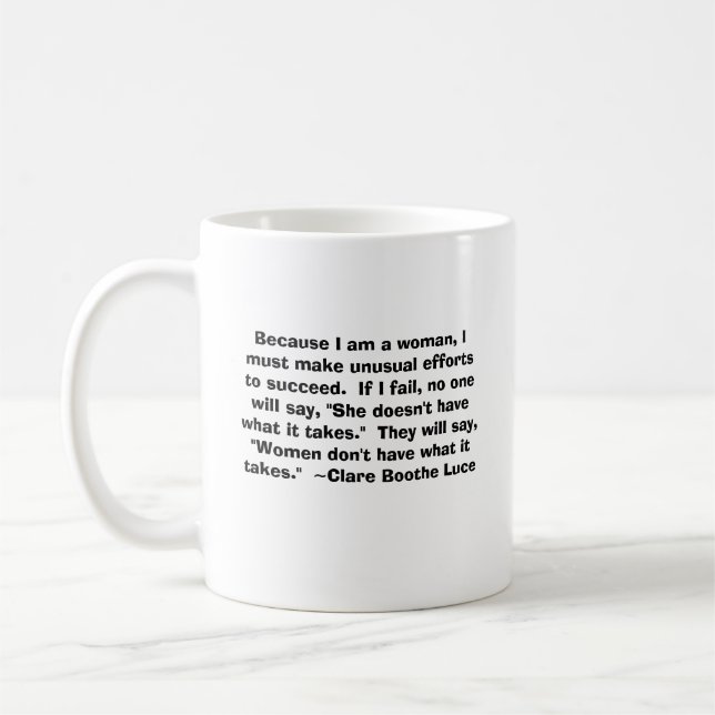 Claire Booth Luce Coffee Mug (Left)