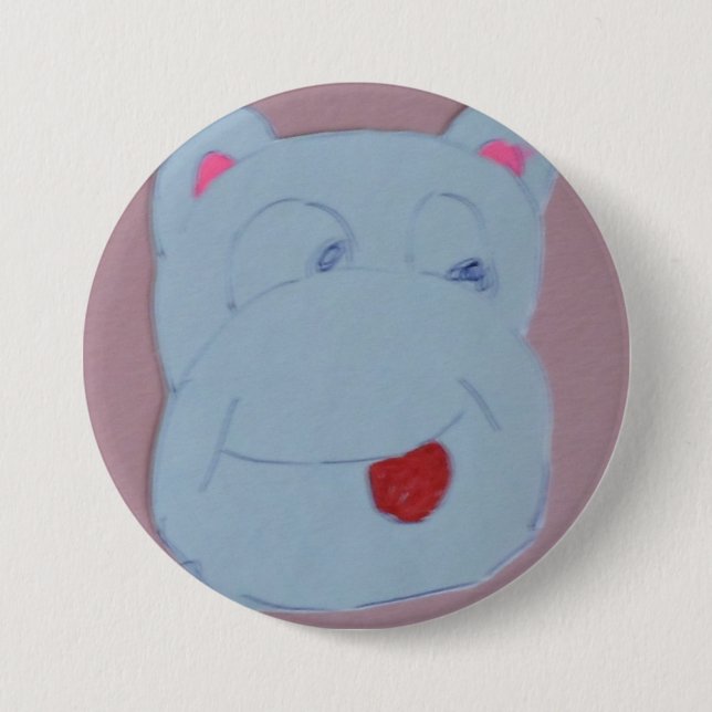 Claire Large, 7.6 cm (3") Round Badge (Front)