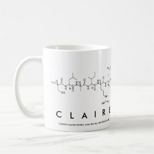 Claire peptide name mug