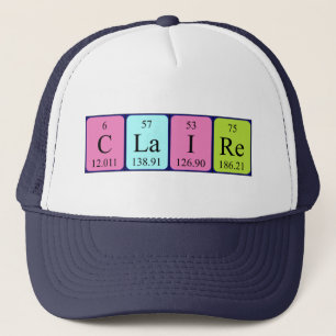 Claire periodic table name hat