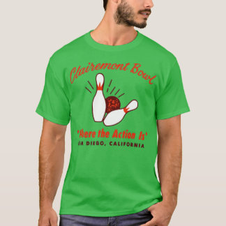 Clairemont Bowl - San Diego, CA - Vintage Bowling T-Shirt