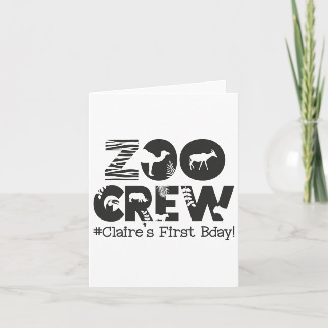 Claire's First Birthday  Card (Front)