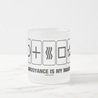 Clairvoyance Is My Mantra (Psyche Humour) Frosted Glass Coffee Mug