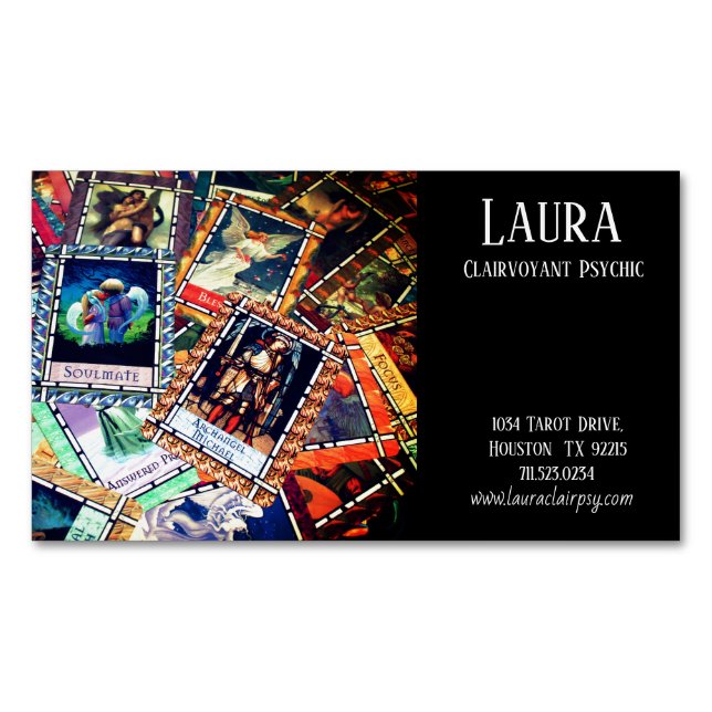 Clairvoyant Psychic 5 Business Card Magnet (Front)