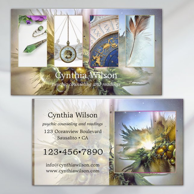 Clairvoyant Psychic Reader Photo Business Card (Creator Uploaded)