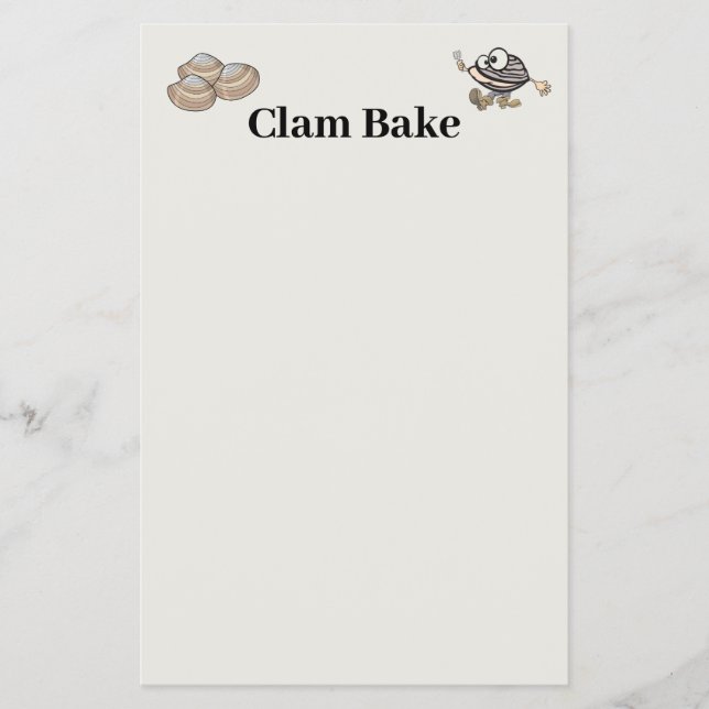 Clam Bake Invitation Flyer (Front)