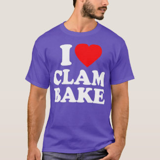 Clam Bake Love Heart Funny T-Shirt