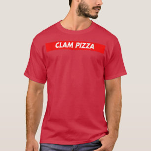 Clam Pizza Red Box Logo Funny T-Shirt