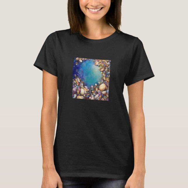 Clam Seashell Shell Collector Beach Ocean Coastal  T-Shirt (Front)