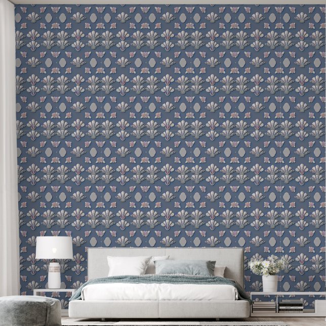 Clam seashell wallpaper (Bedroom)